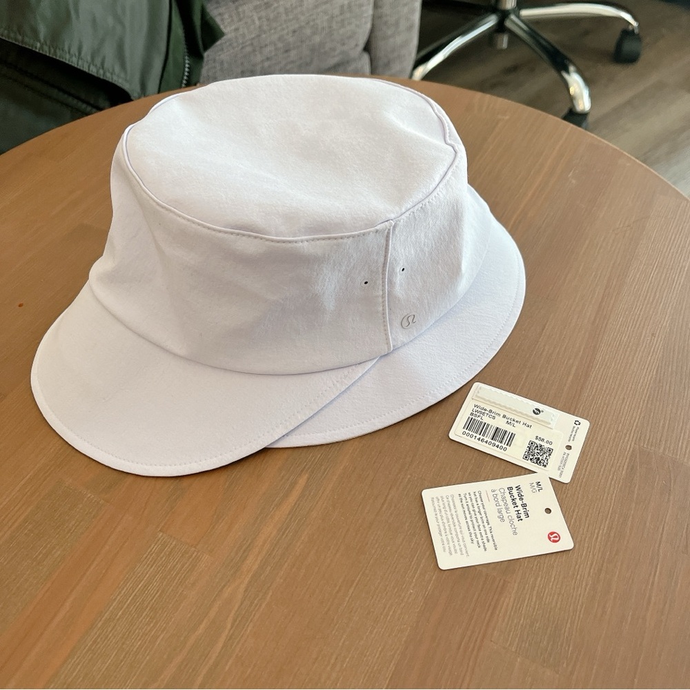 Lululemon wide brim bucket hat blissful blue M/L New